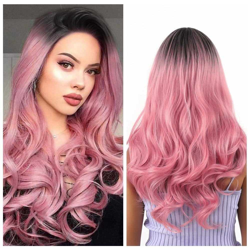 Large Wave Medium And Long Curly Hair Chemical Fiber Wig