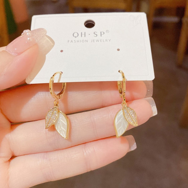 925 Silver Pin Earrings Classic Long Geometric Tassel