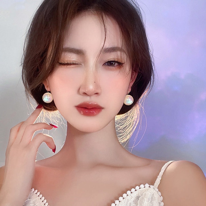 Mermaid Pearl Ear Clip Design Anti-lost Female