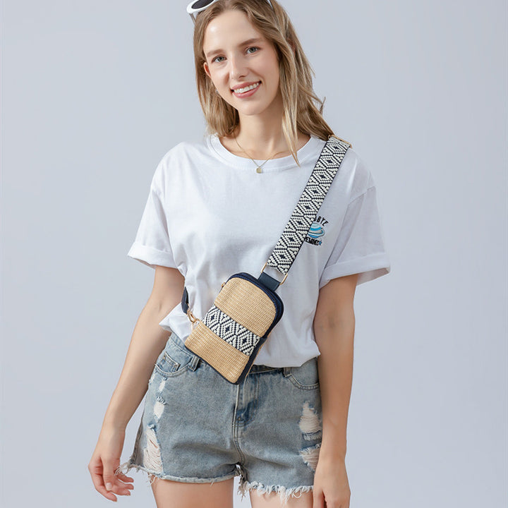 Hand-woven Crossbody Bag Straw Women