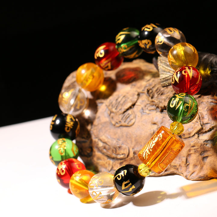 Six-character Mantra Earth And Five Elements Bracelets